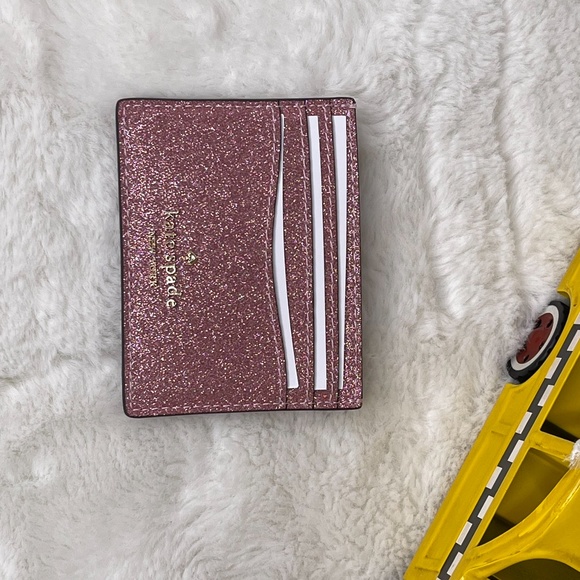 Kate Spade ♠️ Glitter Small Card Holder - Picture 3 of 6